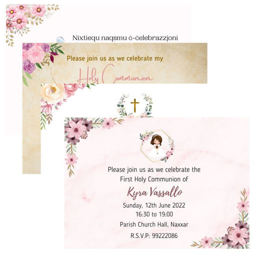 Picture of Holy Communion Invitations For Girls