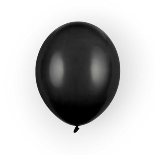 Picture of LATEX BALLOONS SOLID BLACK 5 INCH