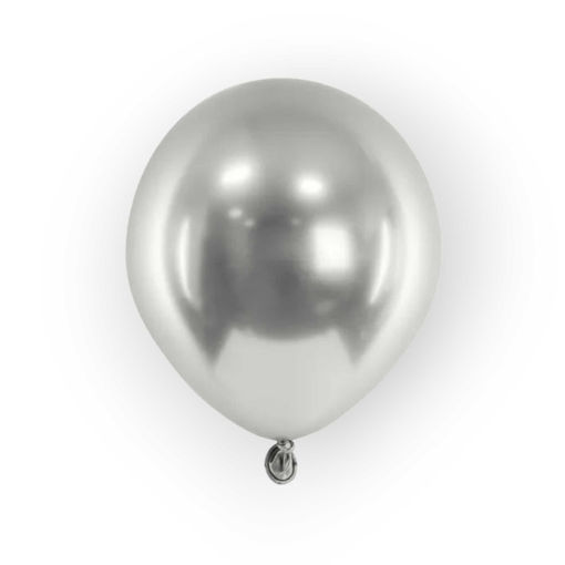 Picture of LATEX BALLOONS CHROME SILVER 5 INCH
