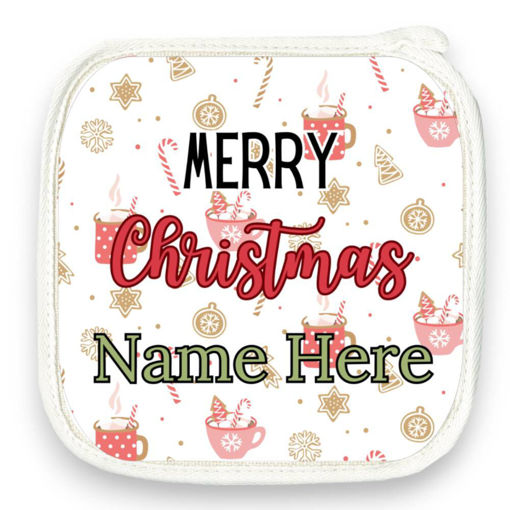 Picture of Personalised Pot Holder - Merry Christmas (Design 1)