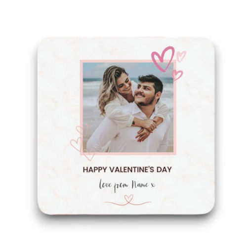 Picture of Personalised Valentine's Coaster Square (ValCoasterS1)