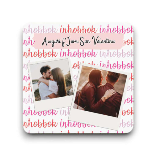 Picture of Personalised Valentine's Coaster Square (ValCoasterS5)