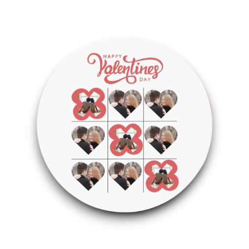 Picture of Personalised Valentine's Coaster Circle (ValCoasterC2)