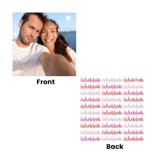 Picture of Personalised Valentine's Keyring Square (VKB2)