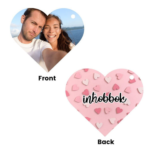 Picture of Personalised Valentine's Keyring Heart (VKB4)