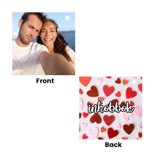 Picture of Personalised Valentine's Keyring Square (VKB5)