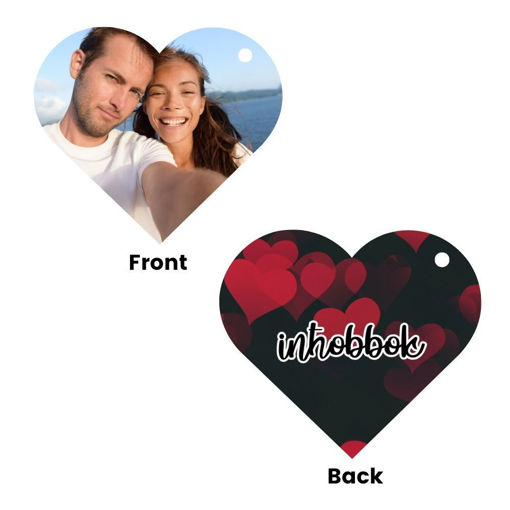 Picture of Personalised Valentine's Keyring Heart (VKB6)