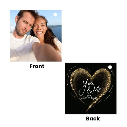 Picture of Personalised Valentine's Keyring Square (VKB9)