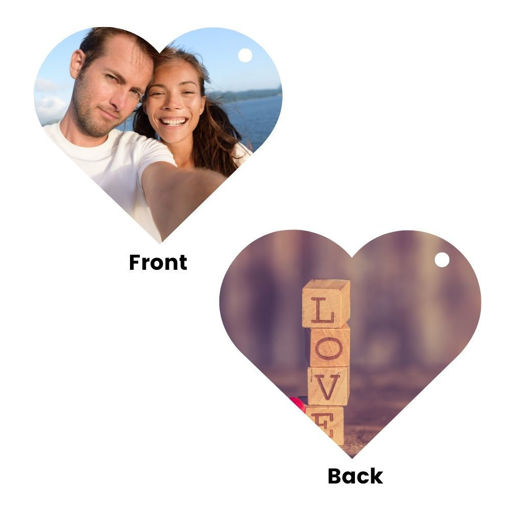 Picture of Personalised Valentine's Keyring Heart (VKB11)