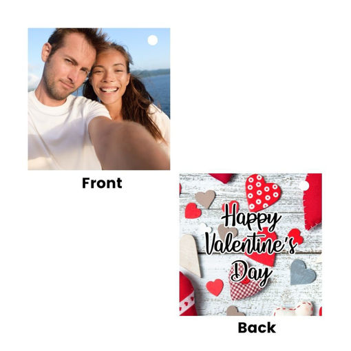 Picture of Personalised Valentine's Keyring Square (VKB12)