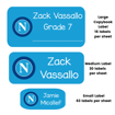 Picture of Football Team Labels