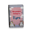Picture of PERSONALISED PASSPORT COVER PINK