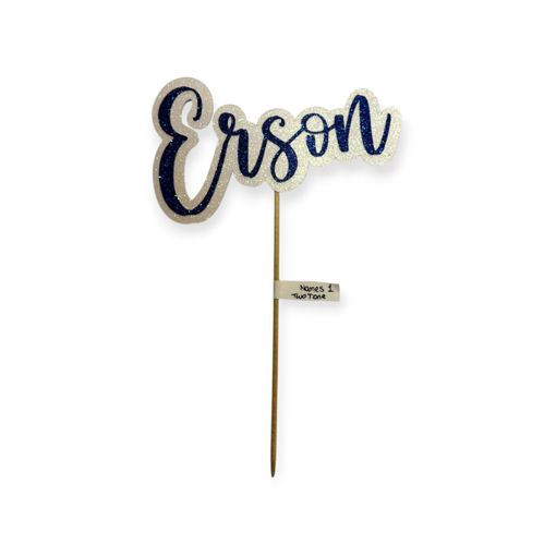 Picture of Personalised Cake Topper Names 1 (two tone)