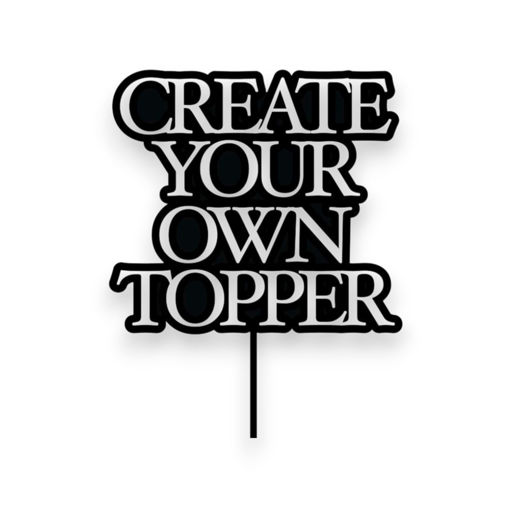 Picture of Create your own Cake Topper (2 tone)