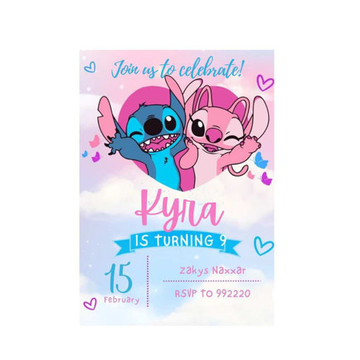Picture of Personalised Invitations Girl Characters