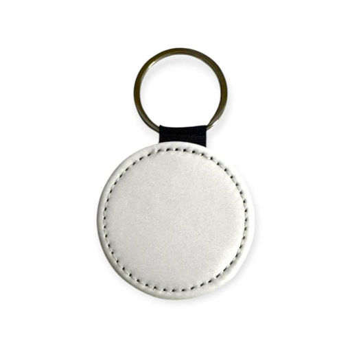 Picture of PERS KEYCHAIN LEATHER CIRCLE