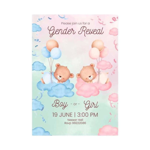 Picture of Personalised Invitations Gender Reveal