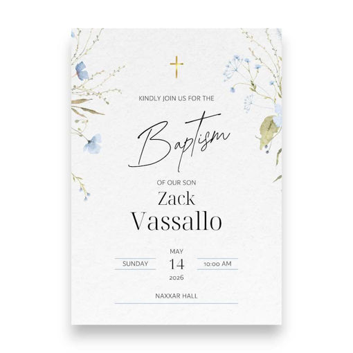 Picture of Personalised Invitations Baptism